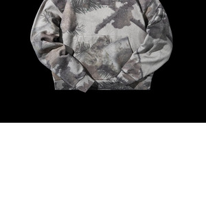 Sudadera con Capucha Personalizada de Camuflaje, 100% Algodón, Forro Grueso, Transpirable, para Hombre, Estilo Urbano, con Bolsillo Canguro - Product Image 4