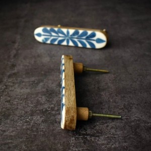 Boutons d'incrustation d'os fabriqués à la main de qualité supérieure avec un design floral pour la décoration intérieure Boho pour les armoires de cuisine et les vanités de salle de bain - Product Image 3