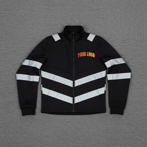 Chaqueta de seguridad reflectante para hombre, de manga larga, para trabajo en la industria de la construcción - Product Image 4