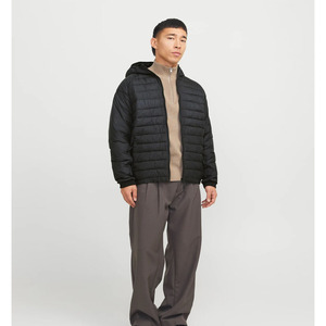 Latest Design Fashion Style <b>Men</b> Puffer <b>Jacket</b> Black Color <b>Long</b> Sleeve Breathable <b>Men</b> Puffer <b>Jacket</b> With Hoodies - Product Image 4