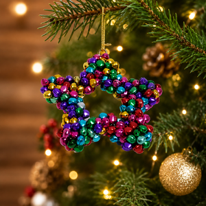 Christmas Festival Metal Aluminum <b>Star</b> Hanging Ornament | Multicolor Decorative Christmas <b>Tree</b> Pendant <b>for</b> Home Festive Decor - Product Image 1