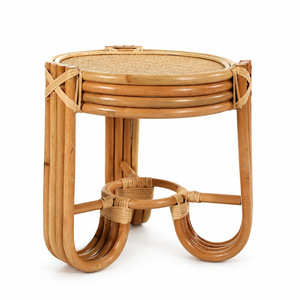 Mesa auxiliar de ratán al mejor precio, mesas laterales modernas de madera, accesorio de decoración para el hogar de alta calidad - Product Image 1