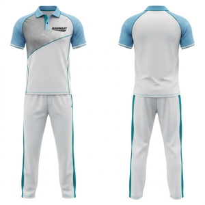 <b>Cricket</b> Uniform Set Unlimited Sublimation Design Options Printed Durable Quick Dry | Men Women Adults <b>Cricket</b> Wears Polo Shirt - Product Image 5