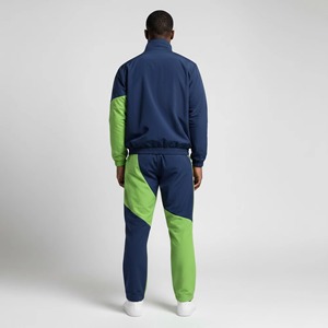 OEM/ODM sur mesure, 100% nylon, sweat à capuche imprimé, streetwear, couleur contrastée, qualité supérieure, respirant, fermeture éclair, hip hop, ensemble 2 pièces pour homme - Product Image 3