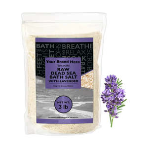 Aromasong Int. Sal del Mar Muerto en Polvo con Aroma a Lavanda, 100% Orgánica, Natural, Cruda, de Marca Privada, 3 lb y 5 lb, Sin Limpiar - Product Image 1