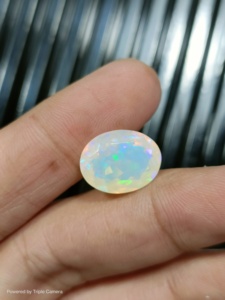 Ethopian Opal Faceted Making Jewellery Beautiful Flash Faceted Oval Shape Gemstone 14.6X11.2X7.5 MM - Product Image 6