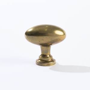 Round <b>Metal</b> Cabinet Knob with Ribbed Design and Antique Finish <b>Cupboard</b> Shelve Door Mount Easy Push Or Pull Vintage Brass Knob - Product Image 4