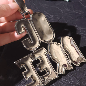 Luxury Moissanite OC DREE Pendant Necklace Iced Out Letter <b>Charm</b> Cuban Chain Hip Hop Jewelry Statement Piece Bold - Product Image 5