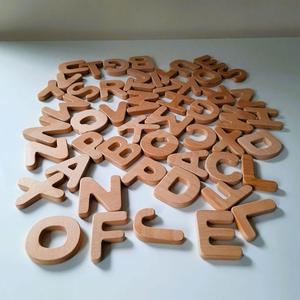 Letras del Alfabeto de Madera Modernas y Ecológicas, Decorativas para el Hogar, Hechas a Mano, Duraderas, de Madera Natural, para Exhibición de Letras - Product Image 2