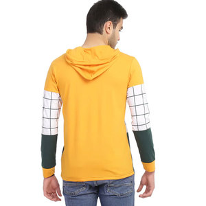 Sudadera con Capucha para Hombre, Diseño Color Block con Patrón Sólido, Corte Regular, Informal, Tejida, de Poliéster/Algodón, Secado Rápido, Forrada, para Invierno - Product Image 2