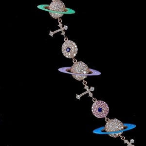 Pendentif Croix Luxe Sertie de Moissanite avec Planètes, en Argent 925, Bijou Chrétien Religieux, Collier Hip Hop Bling pour Homme - Product Image 5