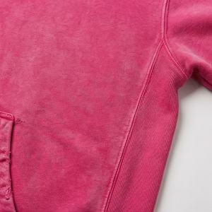 Sweat à capuche homme personnalisé OEM, imprimé, uni, délavé à l'acide, effet vintage, délavé soleil, épais, streetwear, pour l'hiver - Product Image 5