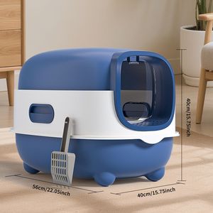 "XL Smart Plastic <b>Cat</b> Litter <b>Box</b> Large Space Practical & Cost Effective" - Product Image 1
