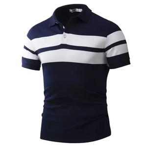 <b>Classic</b> Business Mens Plus Size Polo Shirt High Quality Breathable Casual Wear Short Sleeve Solid Color Cotton Polo Shirt Top - Product Image 3