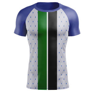 Rashguard personnalisé avec logo pour homme, imprimé par sublimation, rashguard de sport, surf, plongée, chemises de compression, veste rashguard - Product Image 3