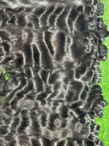 Extensiones de cabello Remy de alta calidad, onda Natural sin procesar, Color Natural, indio, donante único, barato, doble dibujado - Product Image 3