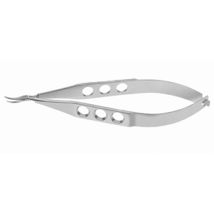 Ciseaux de transplantation corneen Katzin, lames moyennes, instrument microchirurgical ophtalmique de précision, acier inoxydable, chirurgie oculaire - Product Image 1