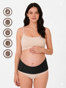 Ceinture de soutien de grossesse Bmama – Soutien abdominal et dorsal réglable avec Velcro pour la maternité, avant et après l'accouchement – Vente en gros - Product Image 2
