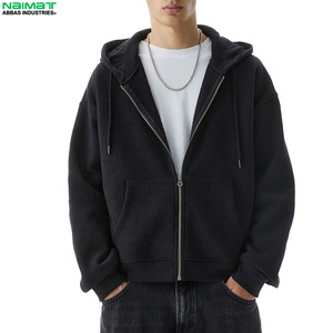 Sudadera con capucha y cremallera completa para hombre, de ajuste activo, oversize, con manga cónica, para invierno, gimnasio, ejercicio, culturismo y chándal deportivo - Product Image 5