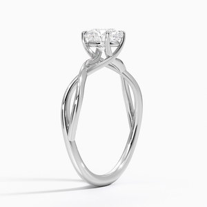 แหวน BOJ รุ่น 014 ทรงกลม เงินแท้ 925 แหวนเพชรเม็ดเดี่ยวแบบเกลียว Ayla แหวนหมั้น ได้รับการรับรองจาก GRA 2 กะรัต สี D ความสะอาด VVS1 แหวนเพชรโมอิสซาไนต์ - Product Image 2