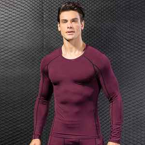 Latest Design Quick Dry Men <b>Compression</b> Shirt Comfortable High Quality Men <b>Compression</b> Shirts - Product Image 4