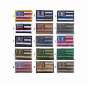 Patch tactique brodé 3D haute densité personnalisé avec support Velcro pour la sécurité et les uniformes sur mesure, patchs drapeaux thermocollants - Product Image 4