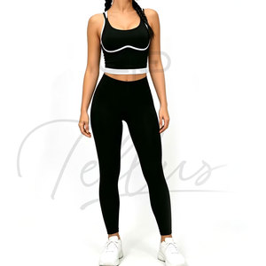 Women Yoga Set Workout Fitness Gym Wear Yoga Set Gym Clothing Sleeveless Yoga Set For Women - Product Image 2