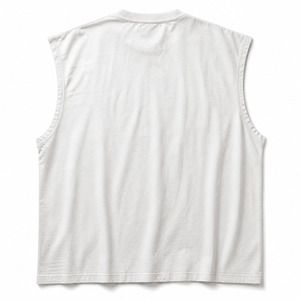 OEM/ODM Men's <b>Y2K</b> Gym Tank <b>Top</b> Oversized Sleeveless 100% Cotton Muscle Tee Custom Silk Screen Print High Street Shirt Bulk Order - Product Image 4