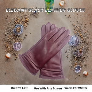 Gants/Mitaines en cuir thermiques chauds pour l'hiver, prêts à l'emploi au Pakistan, pour femmes ou hommes, usage quotidien décontracté en extérieur - Product Image 5