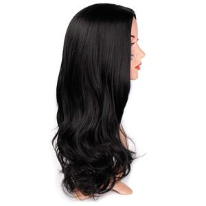 Perruque brésilienne professionnelle pour femmes, cheveux naturels et fluides, lisses, Remy, double trame, permanentés - Product Image 1