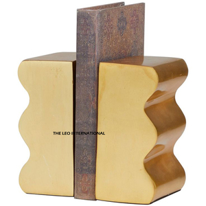 Porte-livres en métal finition dorée exclusive pour bibliothèques, bureaux, écoles, utilisation sur table, support de livres de qualité supérieure - Product Image 5