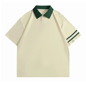 เสื้อโปโลผู้ชายไซส์ใหญ่ แขนสั้น ผ้าถัก 100% คอตตอน ระบายอากาศ แห้งเร็ว พิมพ์ลาย สำหรับฤดูร้อน - Product Image 1
