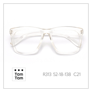 ทาม ทาม R313 กรอบแว่นตาทรงสี่เหลี่ยมเต็มขอบ 52-18-138 สำหรับทุกเพศ สีดำล้วน - Product Image 2