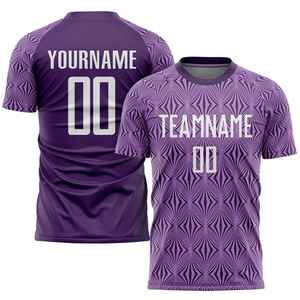 เสื้อฟุตบอลผู้ชายสั่งทำพิเศษ แขนยาว สีม่วง ระบายเหงื่อได้ดี ทรงปกติ ชุดยูนิฟอร์มผู้ใหญ่ ผู้ผลิต OEM ชุดกีฬา - Product Image 2
