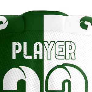 Camiseta de Hockey sobre Hielo Verde para Hombre, Cuello en V, Impresión Sublimada, Poliéster Transpirable, Personalizable, Manga Corta, Correa Ajustable - Product Image 5