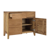 Commode à tiroirs en teck naturel de style luxueux pour chambre à coucher, hôtel, appartement, meubles