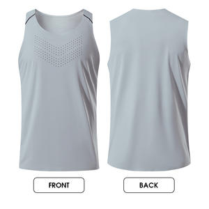 Sports Polyester Boy's Muscle <b>Singlet</b> Sleeveless Travel Vest Gym <b>Mens</b> Tank Top Bodybuilding Fitness Running Custom Logo Tank Top - Product Image 3