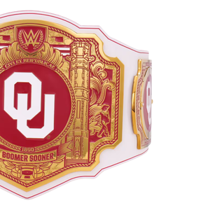 Oklahoma Sooners Championship Belt Customizable Wrestling Belt High Quality Collectible Sports Title Belt for Fans - Product Image 4