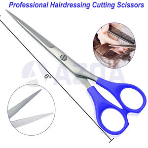 Ciseaux de coiffure professionnels en acier inoxydable de qualité supérieure, manche en plastique de 6 pouces, pour salon professionnel et coiffure - Product Image 5