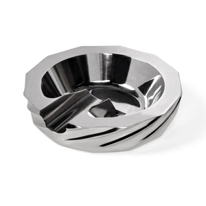 Cendrier à cigarettes en métal argenté au design incroyable, qualité supérieure, forme ronde, cendrier à cigares en laiton, best-seller. - Product Image 1