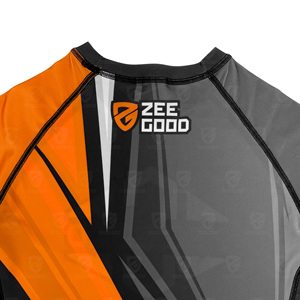Rashguard personnalisé imprimé par sublimation, Rashguard MMA BJJ OEM, Rashguard MMA pour hommes, Rashguard à manches courtes - Product Image 4