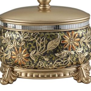 Scatola Decorativa a Forma di Crisantemo da 9 Pollici, Portagioie in Resina - Product Image 3