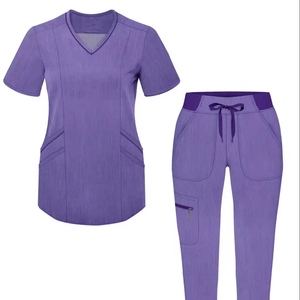 Fashion Workwear Stylish Women Hospital Uniform Nurse <b>Scrub</b> Set Hospital <b>Scrubs</b> Uniform Medical <b>Scrubs</b> - Product Image 6