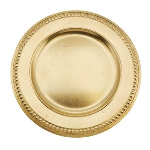 Assiette de présentation noire moderne et robuste |   Base de plat décorative pour mariage de 33 cm |   Décoration de table minimaliste pour événements formels et banquets - Product Image 2