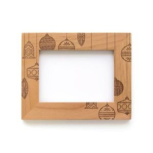 Marco de Fotos de Madera de Aliso Natural, Grabado Láser, Minimalista, para Escritorio, Recuerdo de Boda, Decoración - Product Image 2