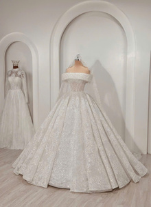 High Quality Modern Ball Gown Floor-Length Wedding Dress <b>sweet</b> <b>heart</b> bust Lace Beads Handmade Quality Wholesale OEM TL18 - Product Image 3