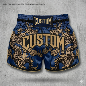 Professional Muay <b>Thai</b> <b>Shorts</b> Embroidered Satin <b>Thai</b> Boxing Training <b>Shorts</b> Quick Dry Lightweight Fighter <b>Shorts</b> - Product Image 4