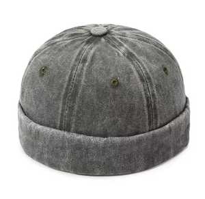 Custom Logo Velvet <b>Beanie</b> Unisex Solid Color Breathable <b>Waterproof</b> Polyester Adjustable Winter Hat for Adults - Product Image 3
