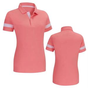 Polo de sport pour femme, impression personnalisée, doux et confortable, manches courtes, respirant, pour le golf - Product Image 3