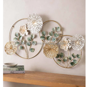 Artisanat mural en fer montable pour chambre à coucher Célèbre décoration intérieure indienne Artisanat métal Creative Wall Arts Frame And Multicolor Fresco - Product Image 5